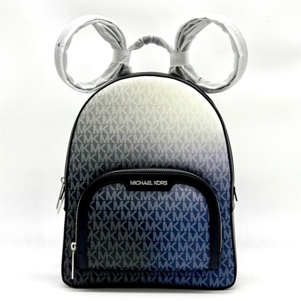 Michael Kors Jaycee Medium Signature Logo Backpack Black Multi